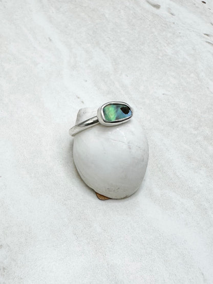 Abalone Ring Silver