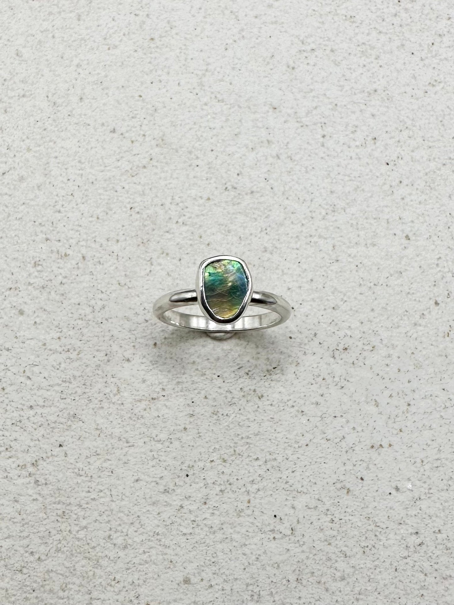 Abalone Ring Silver