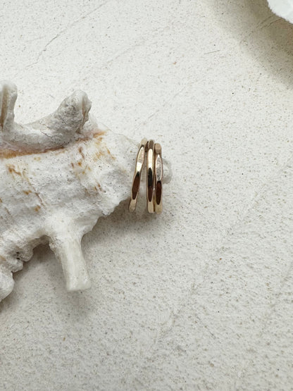 Gold Hammered Ring