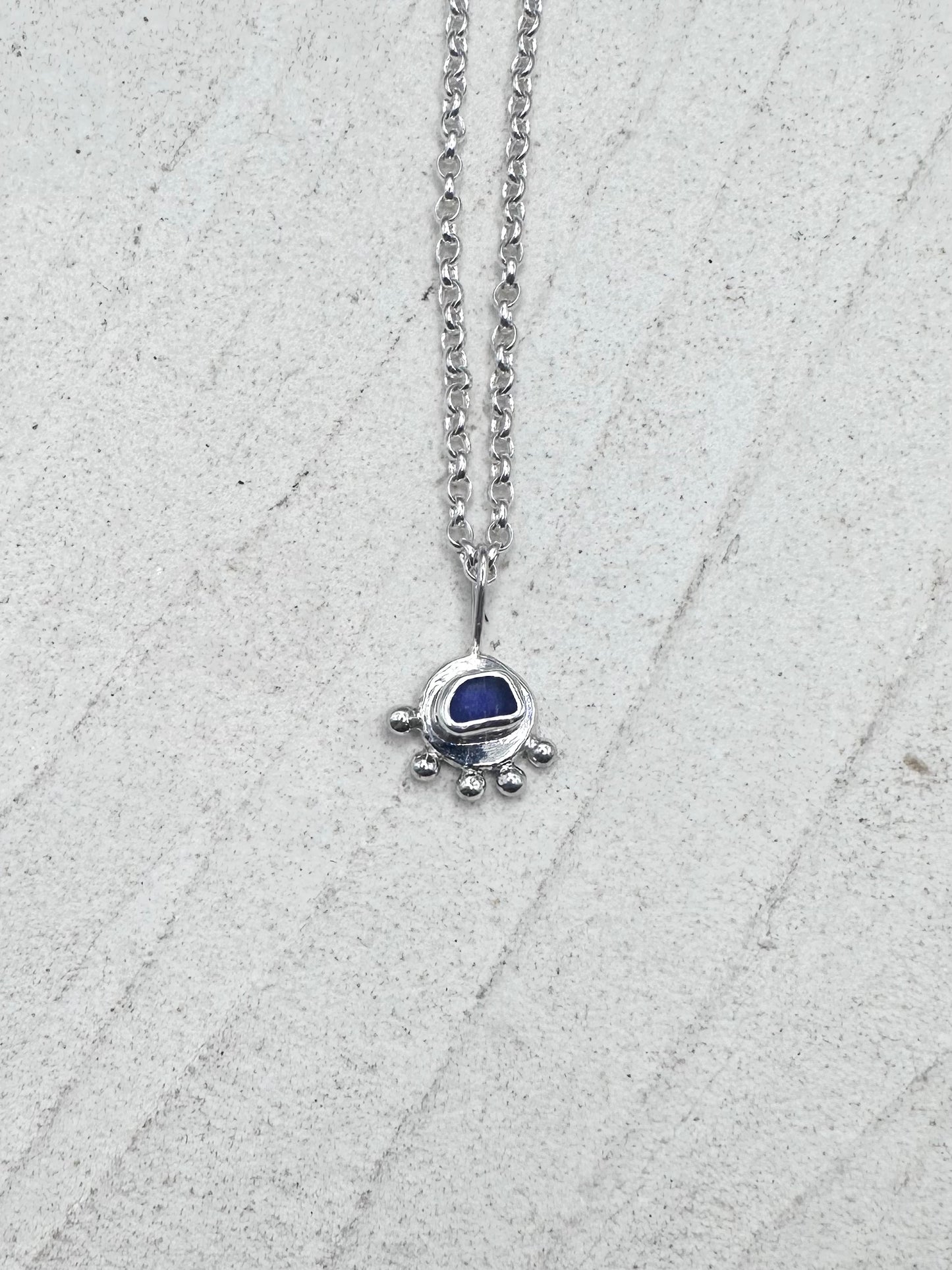 Blue Sunseeker Pendant Silver
