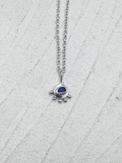 Blue Sunseeker Pendant Silver
