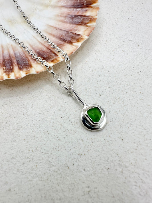 Green Sunseeker Pendant Silver
