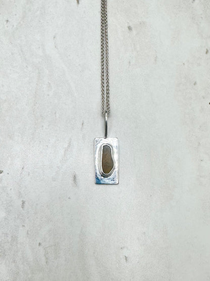 Amber Wayfinder Pendant Silver