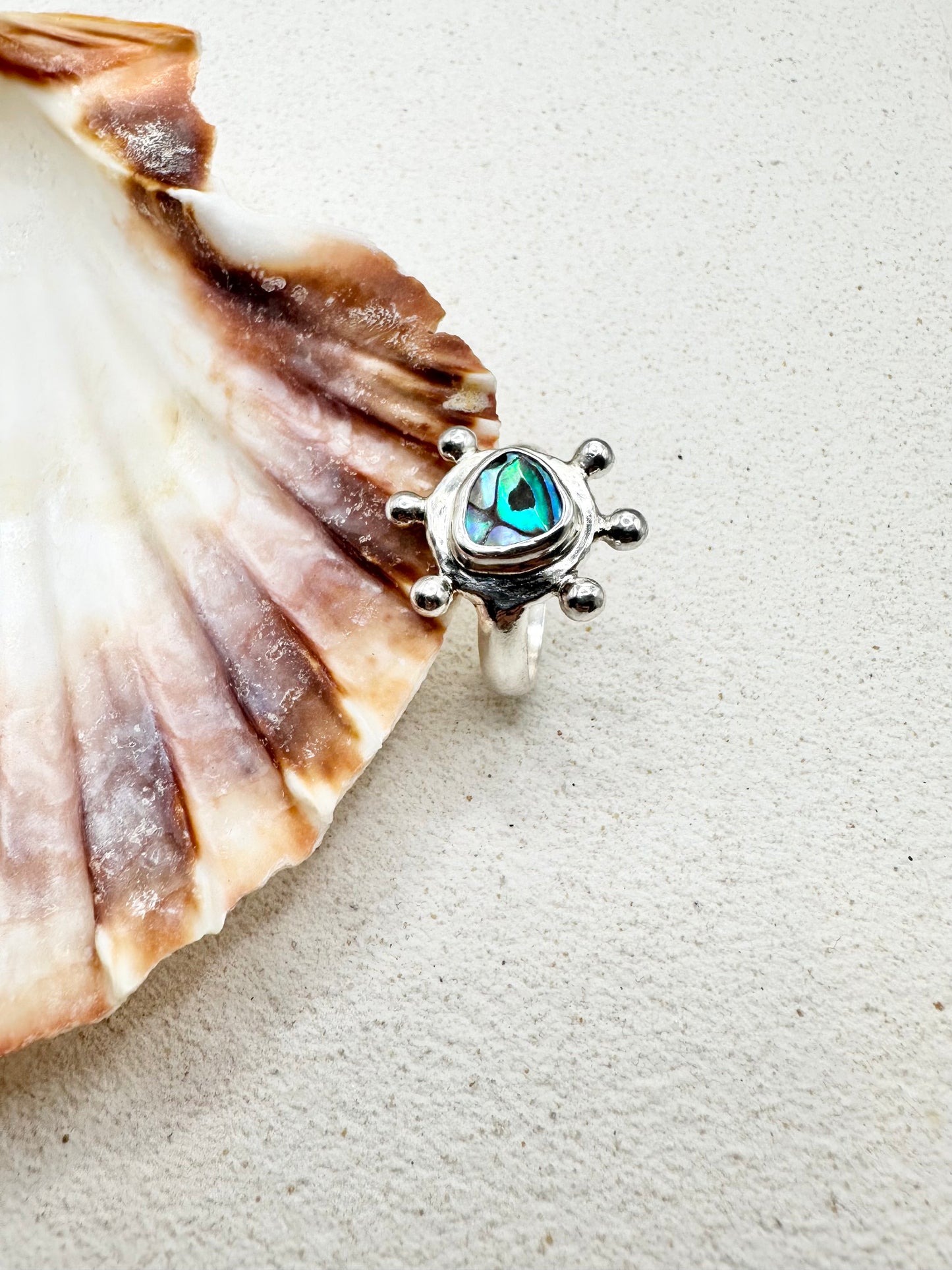 Abalone Sunseeker Ring Silver