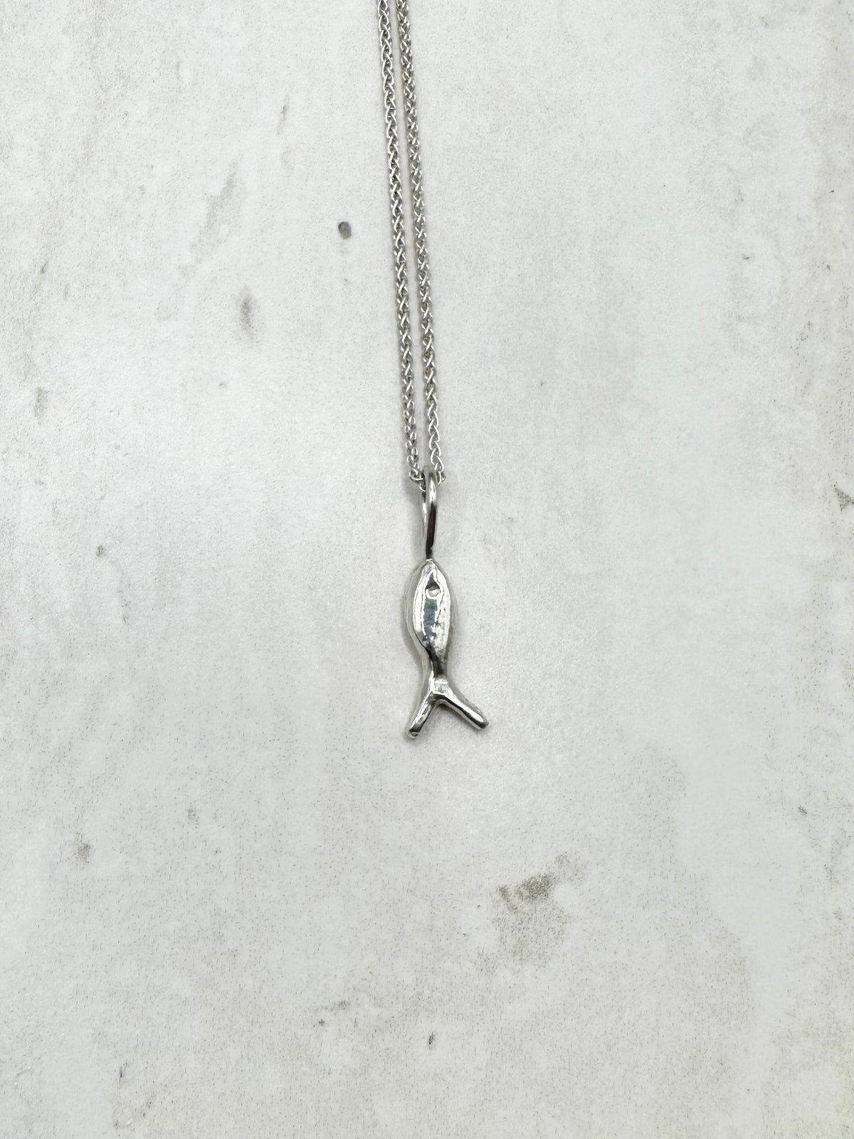 Mini Fish Pendant Silver