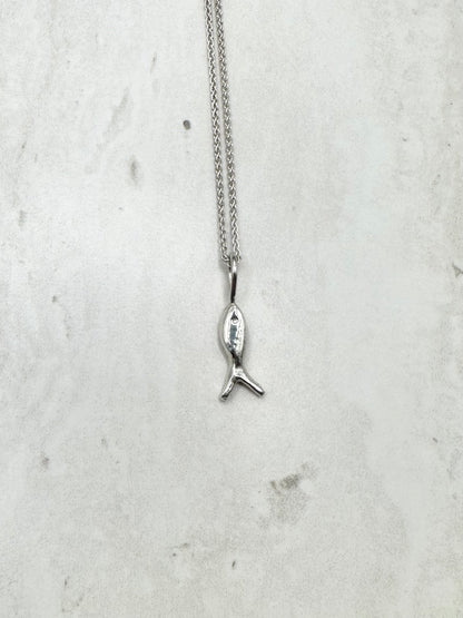 Mini Fish Pendant Silver
