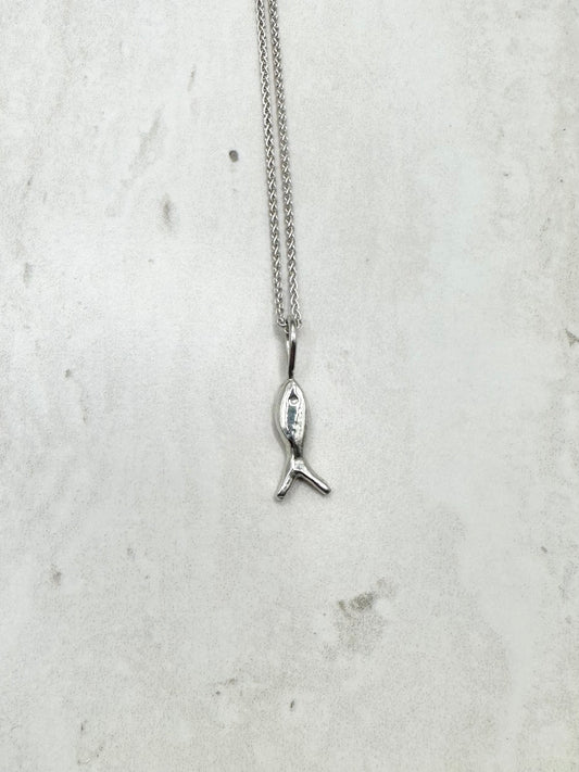 Mini Fish Pendant Silver