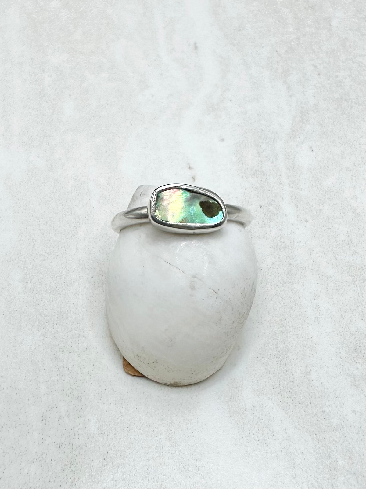 Abalone Ring Silver