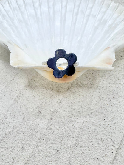 Silver Flower Power Ring