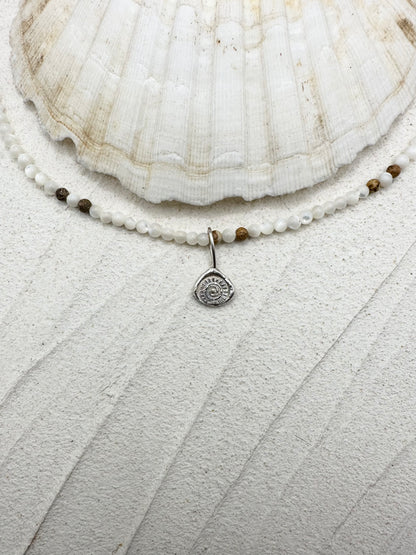 Mother of Pearl/Picture Jasper Necklace