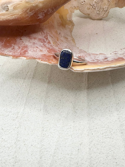 Silver Lapis Lazuli Ring
