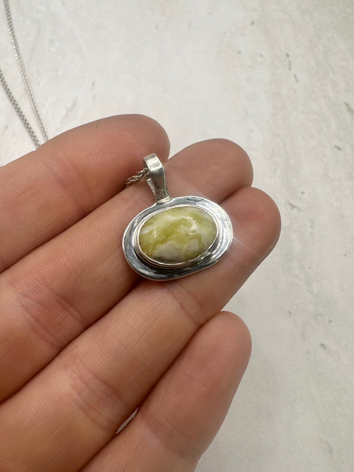 Highland Marble Pendant Silver