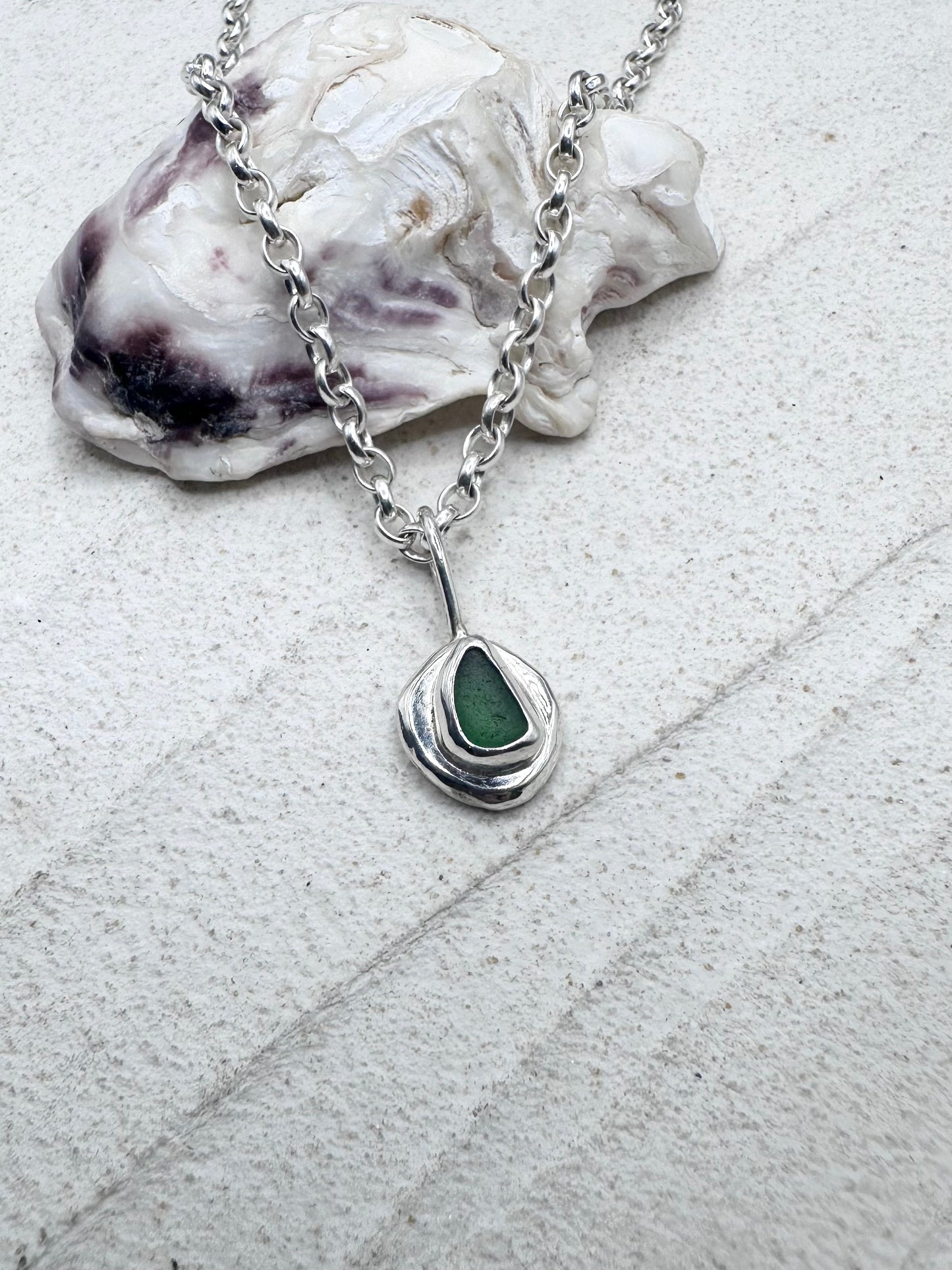 Teal Sunseeker Pendant Silver