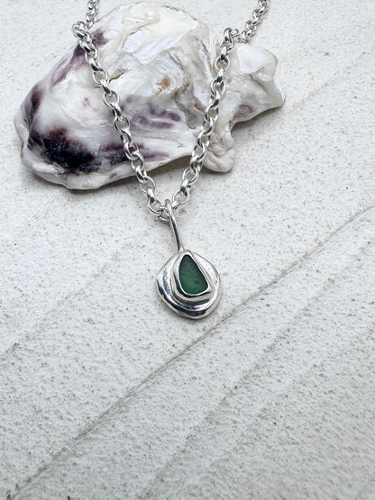 Teal Sunseeker Pendant Silver