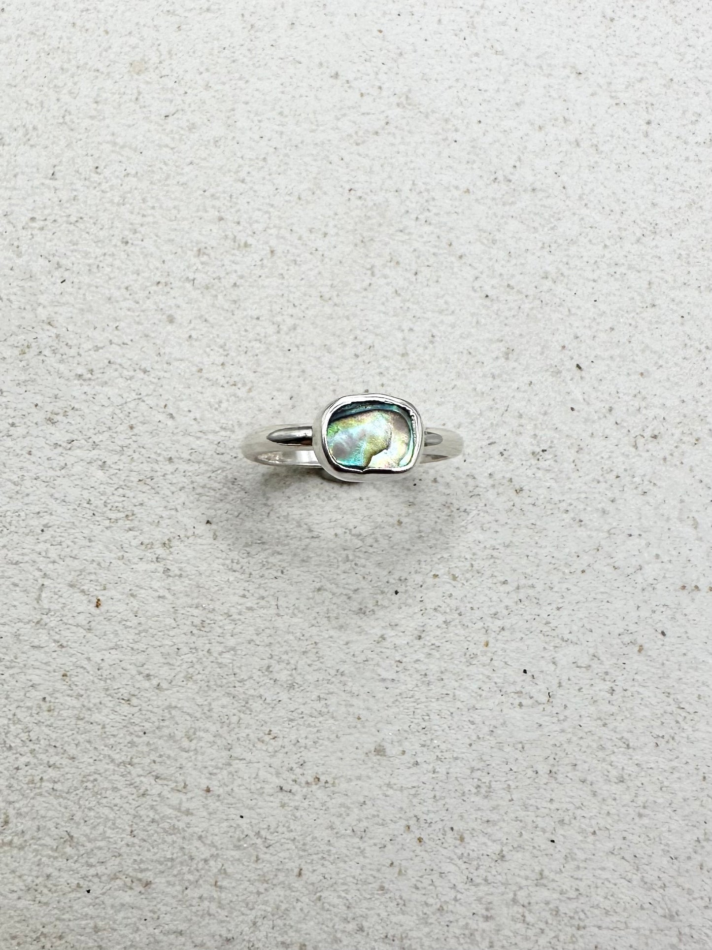 Abalone Ring Silver