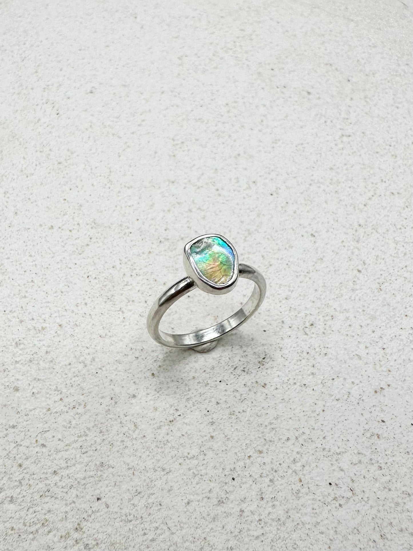 Abalone Ring Silver