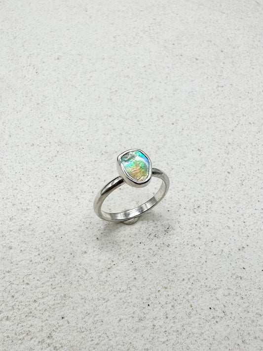 Abalone Ring Silver