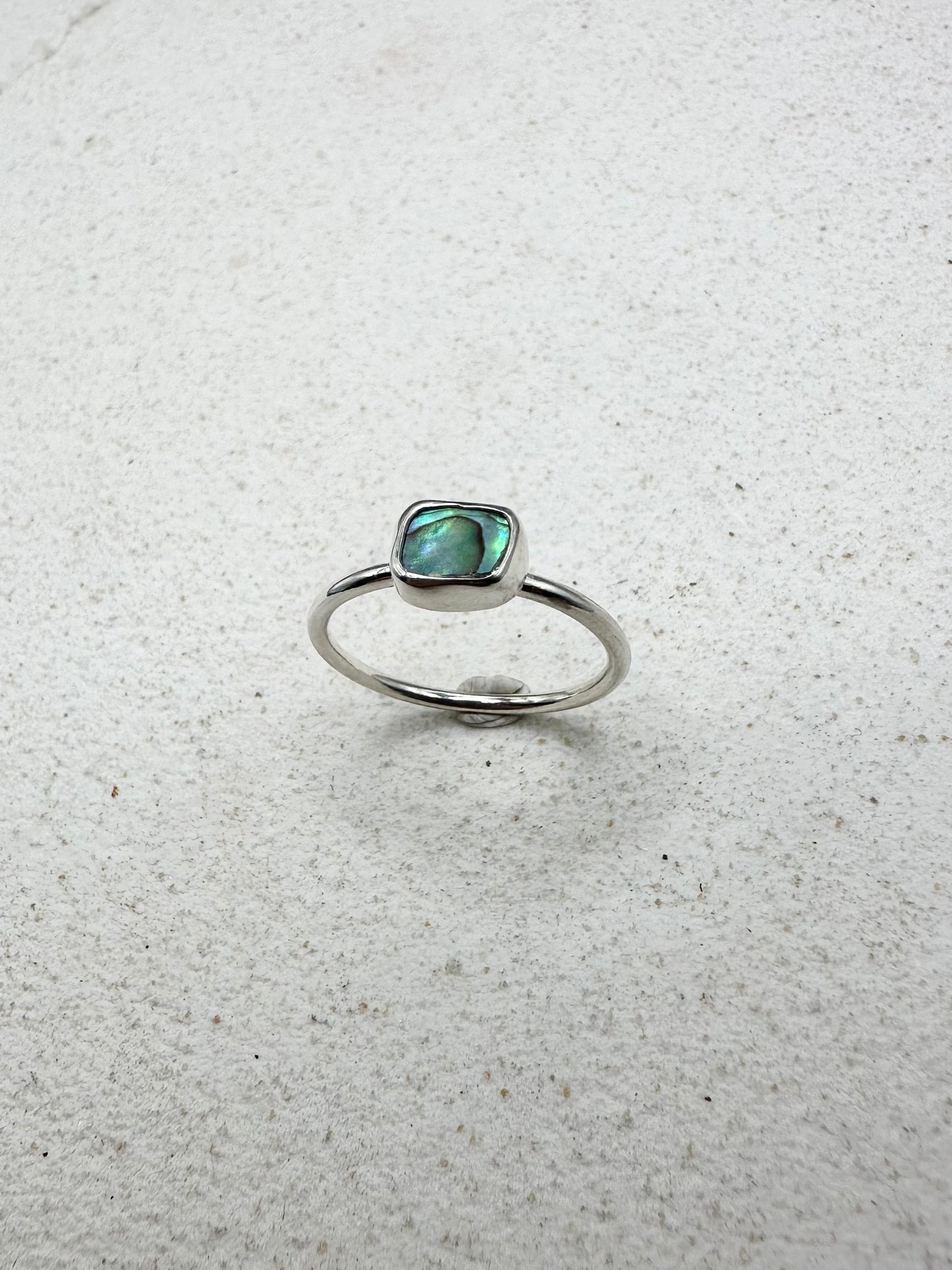 Abalone Ring Silver