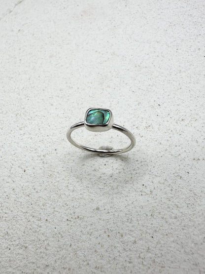 Abalone Ring Silver