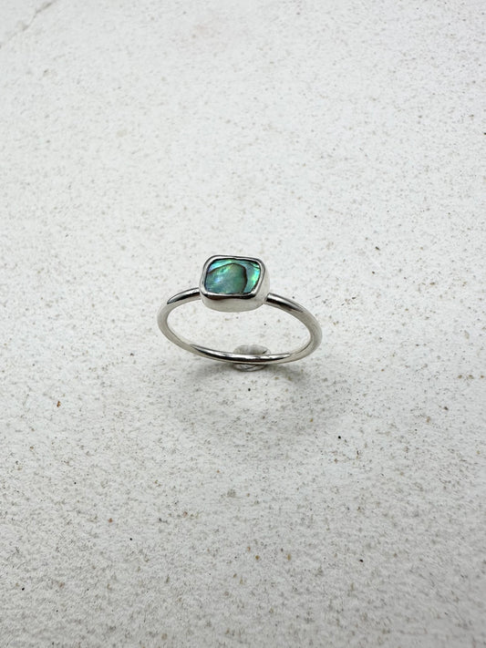 Abalone Ring Silver