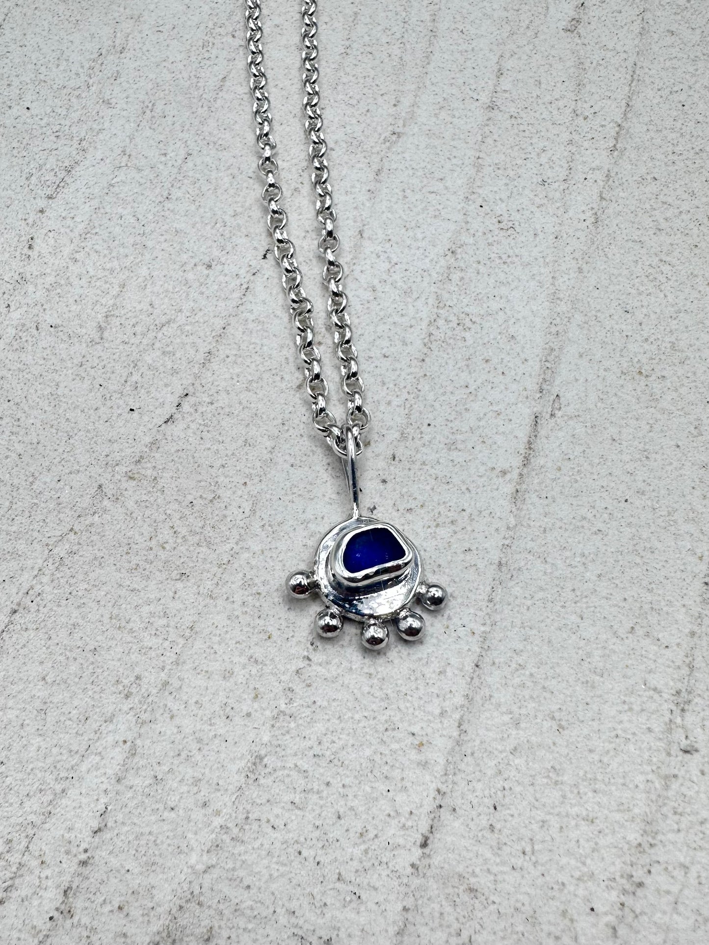 Blue Sunseeker Pendant Silver