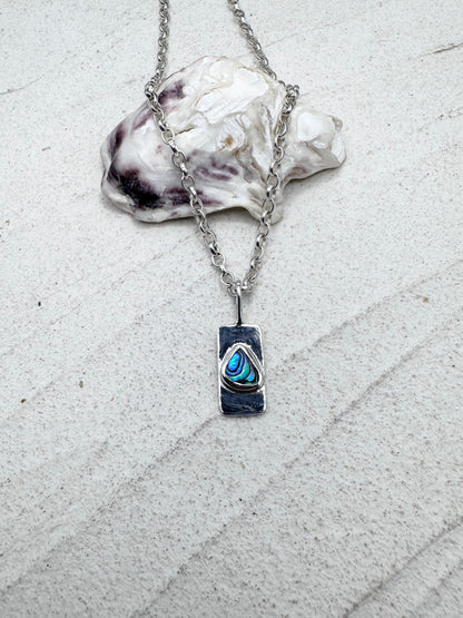Abalone Wayfinder Pendant Silver