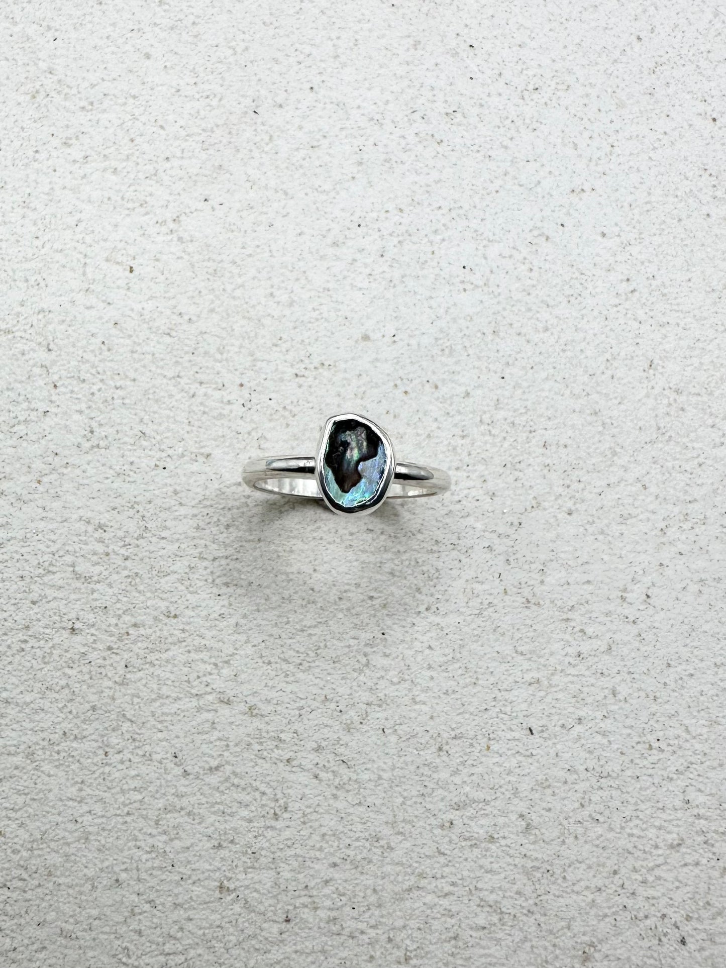 Abalone Ring Silver