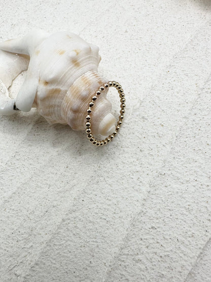 Gold Beaded Ring