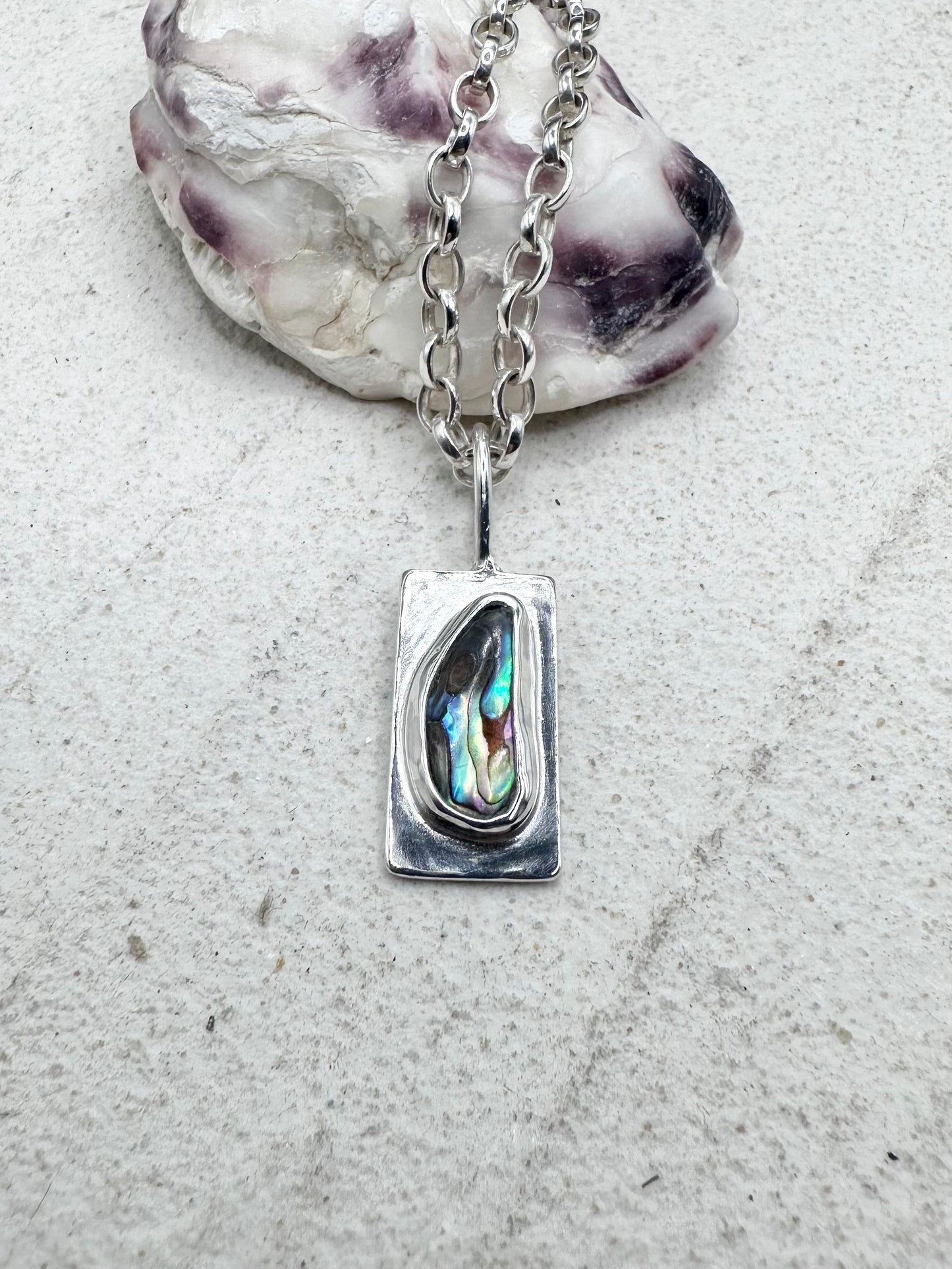 Abalone Wayfinder Pendant Silver