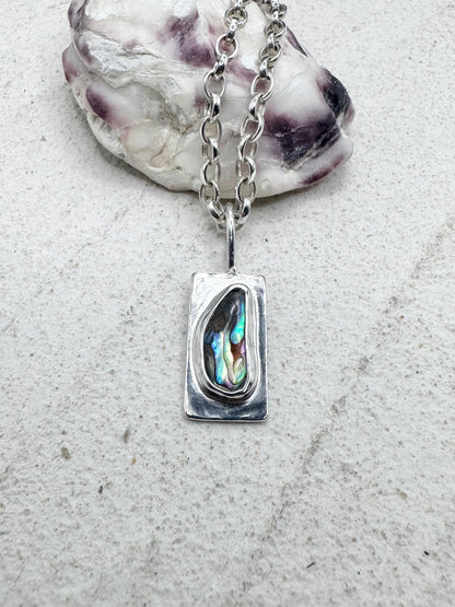 Abalone Wayfinder Pendant Silver