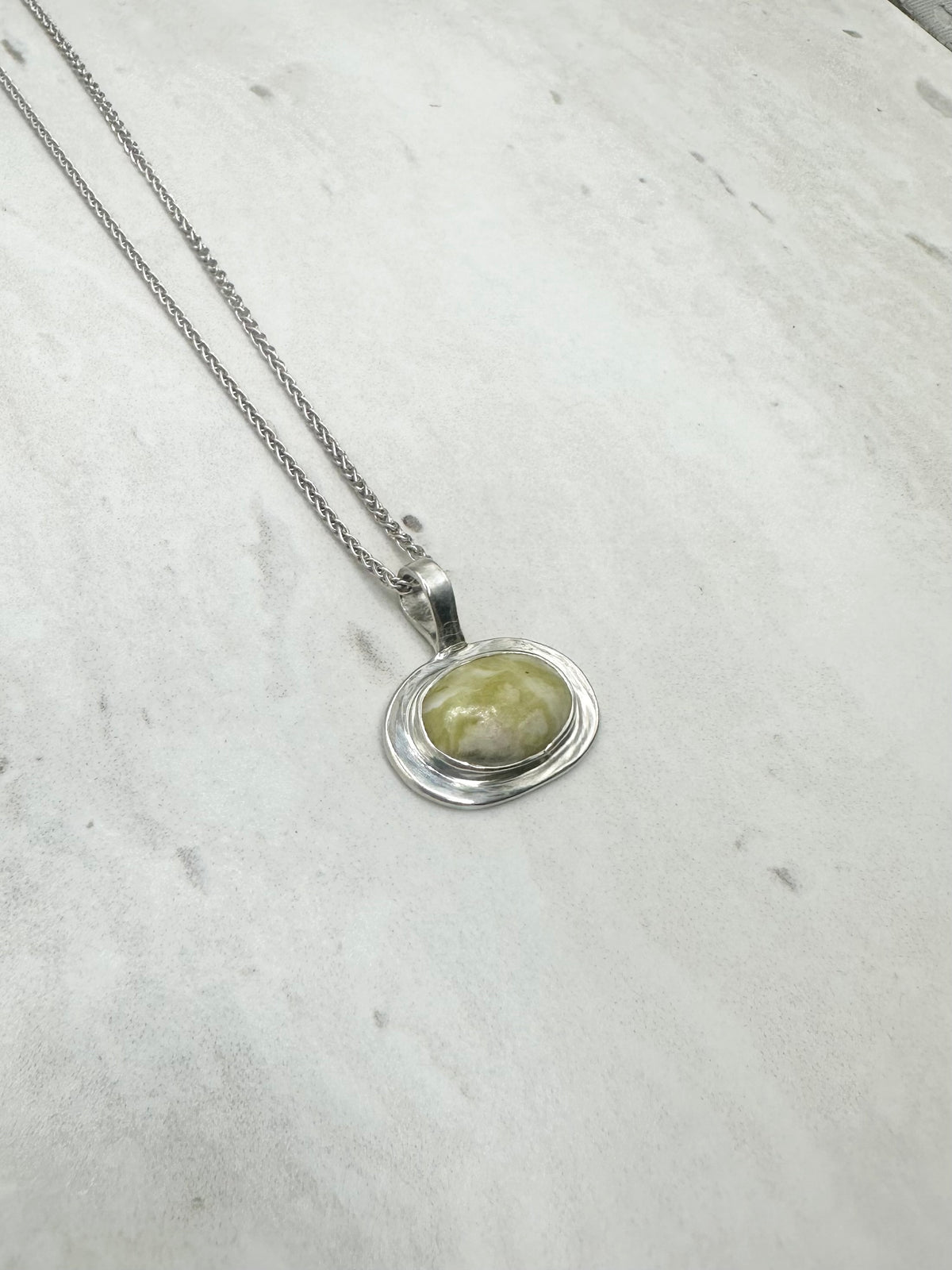 Highland Marble Pendant Silver