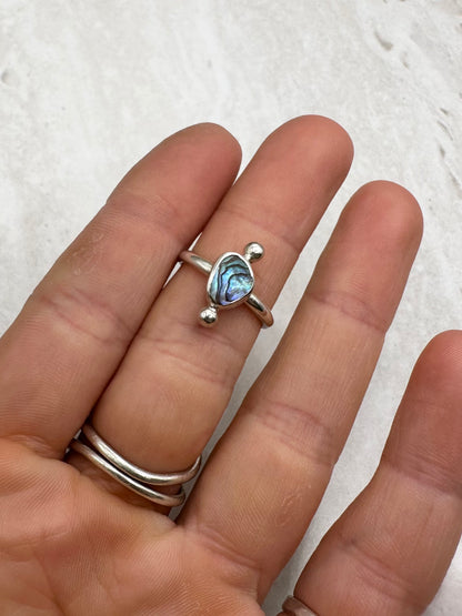 Abalone Ring Silver