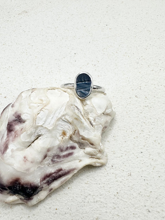 Mussel Shell Ring Silver