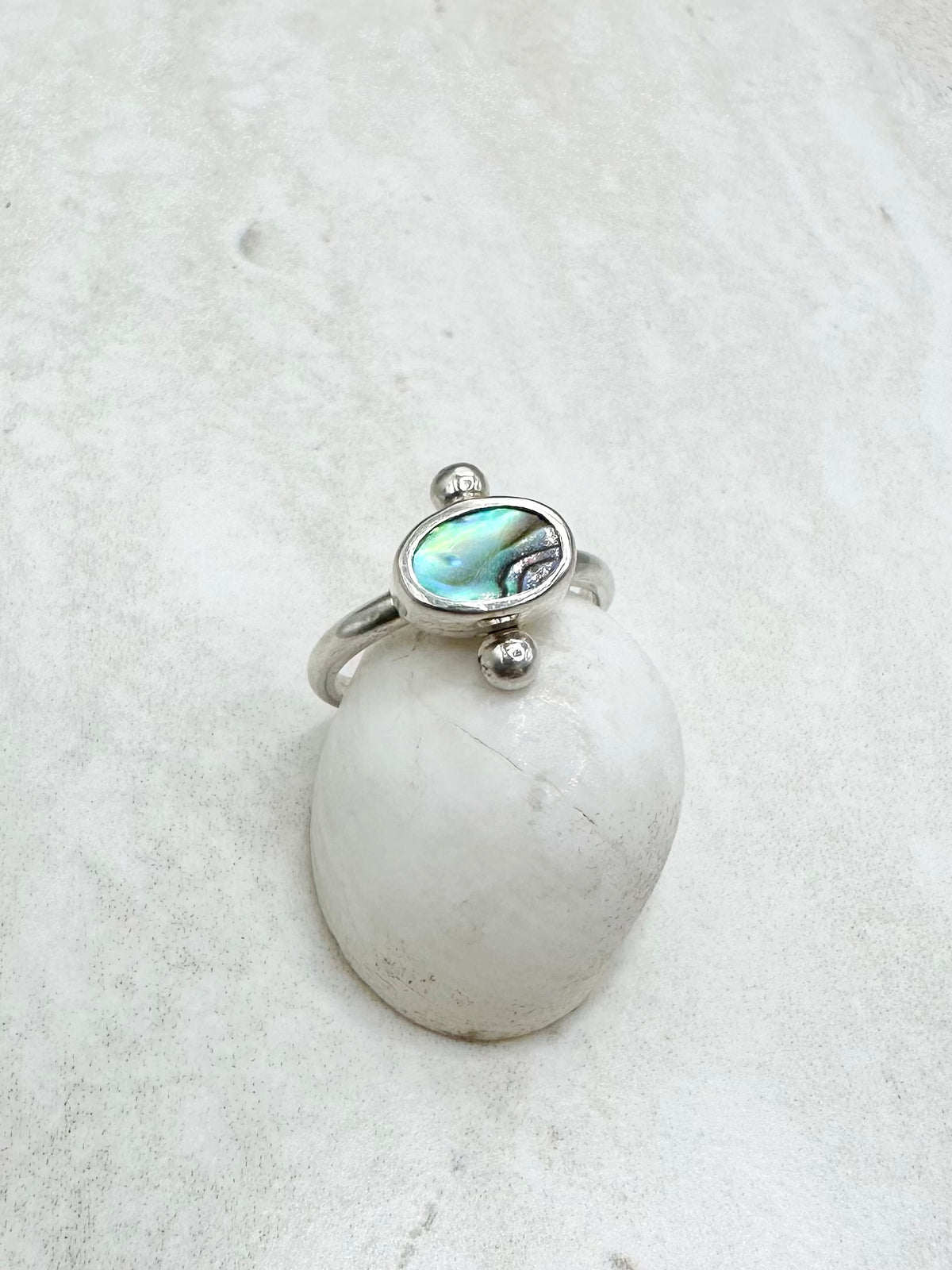 Abalone Ring Silver
