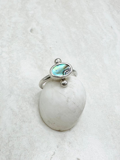 Abalone Ring Silver