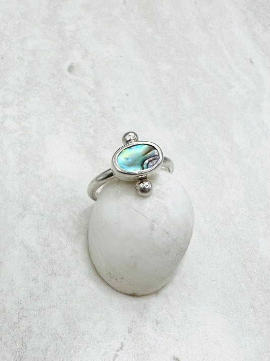 Abalone Ring Silver