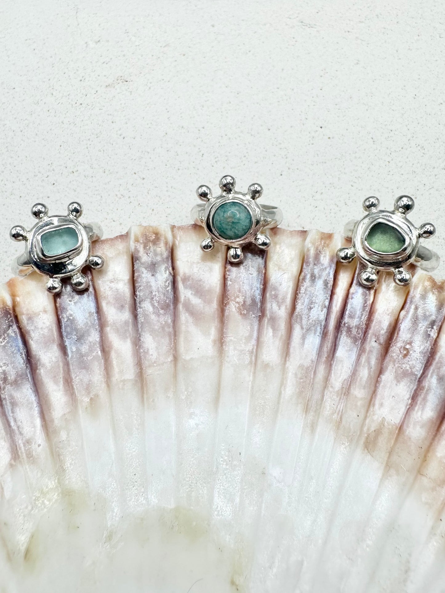 Amazonite Sunseeker Ring Silver