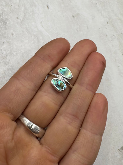 Abalone Ring Silver - O