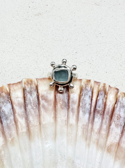 Light Blue Sunseeker Ring Silver