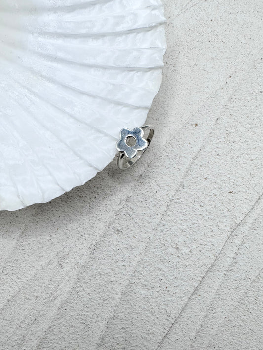 Sterling Silver Flower Ring