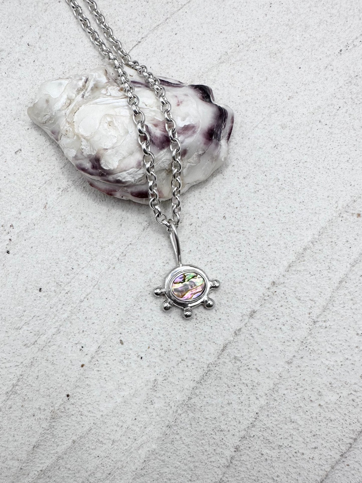 Abalone Sunseeker Pendant Silver