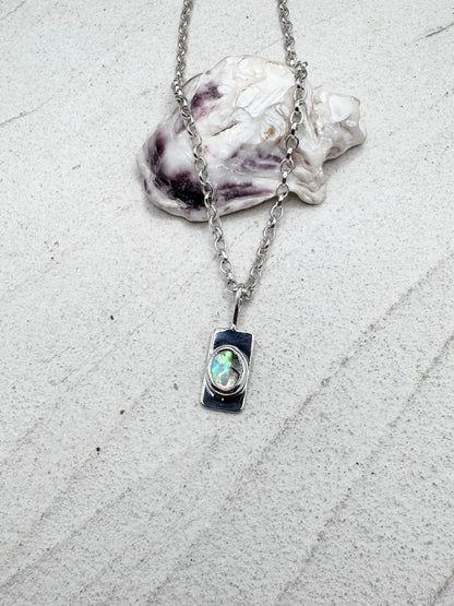 Abalone Wayfinder Pendant Silver