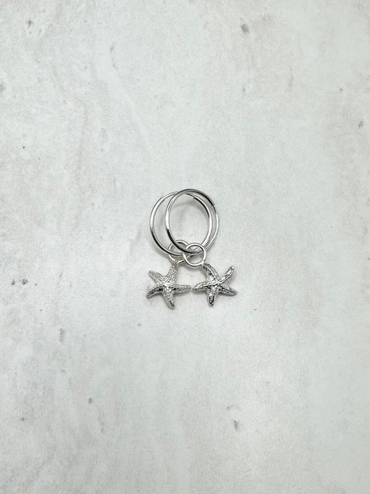 Starfish Charms Silver - SALE