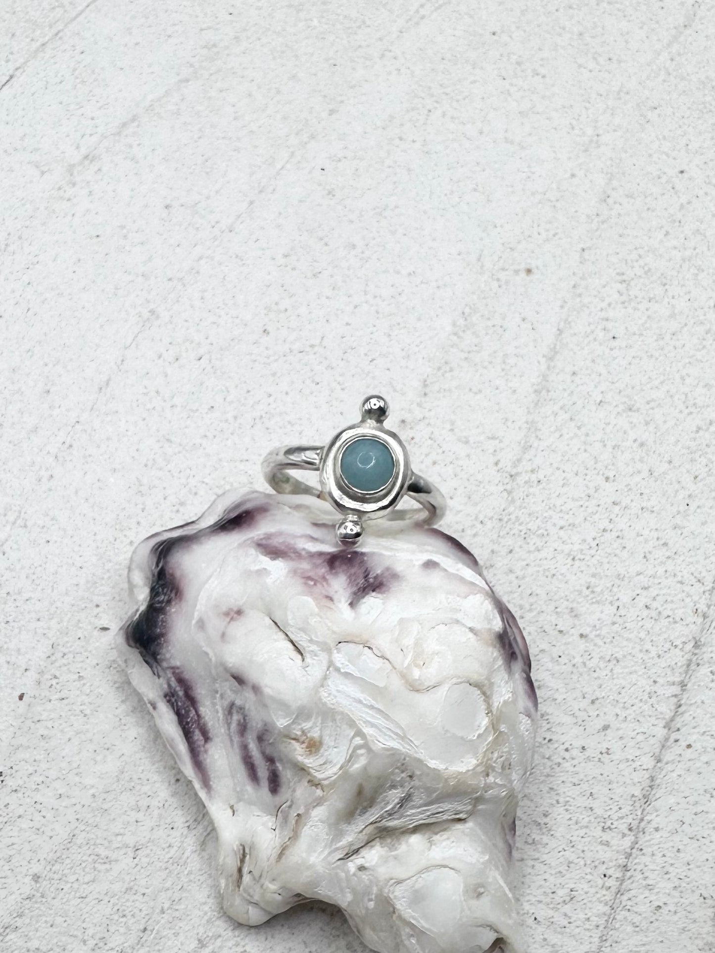 Amazonite Ring Silver