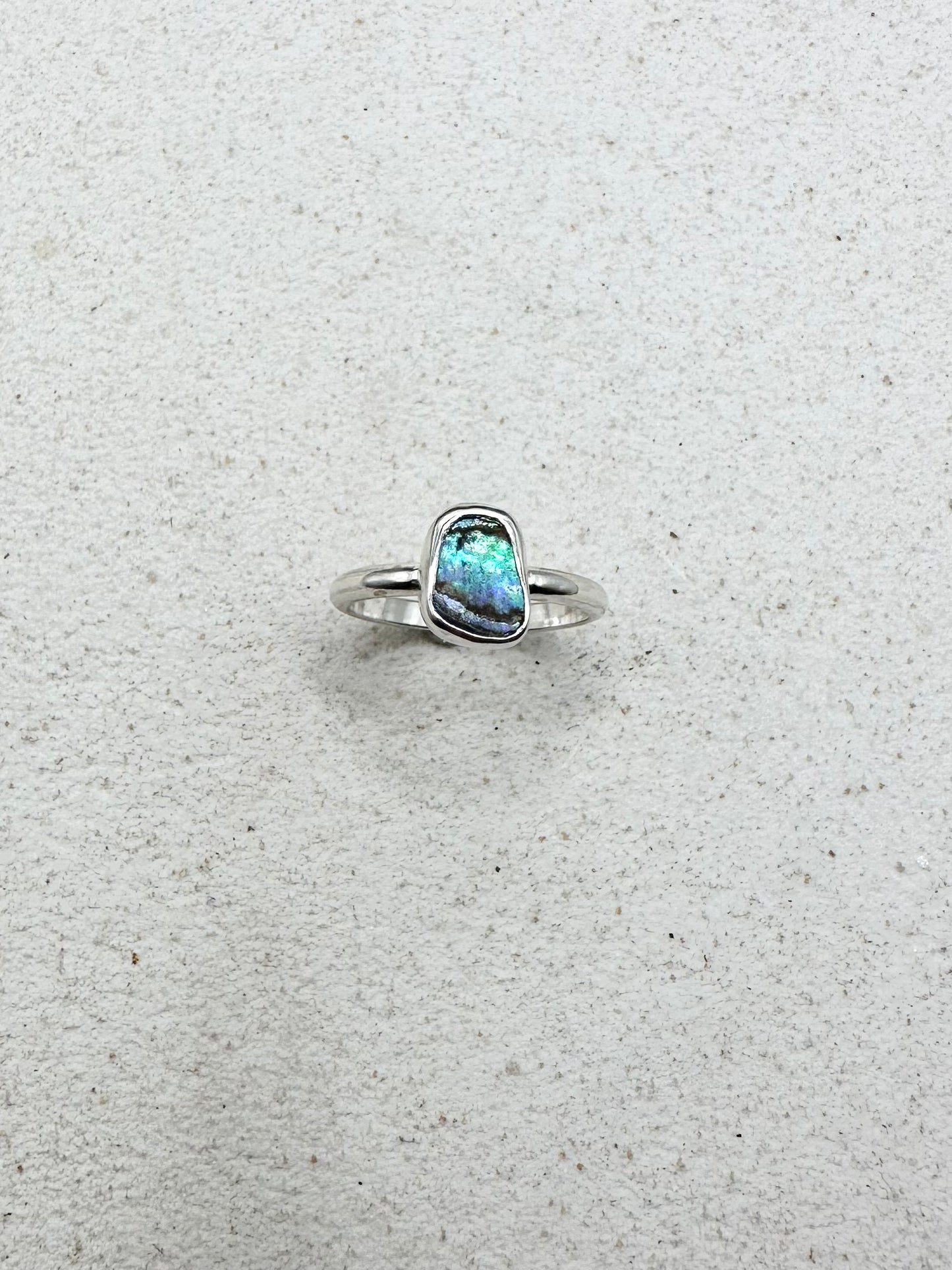 Abalone Ring Silver