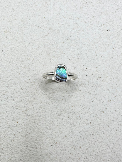 Abalone Ring Silver