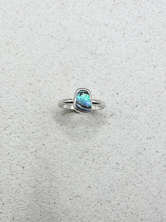 Abalone Ring Silver
