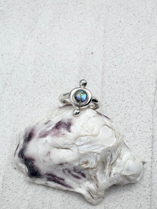 Abalone Ring Silver