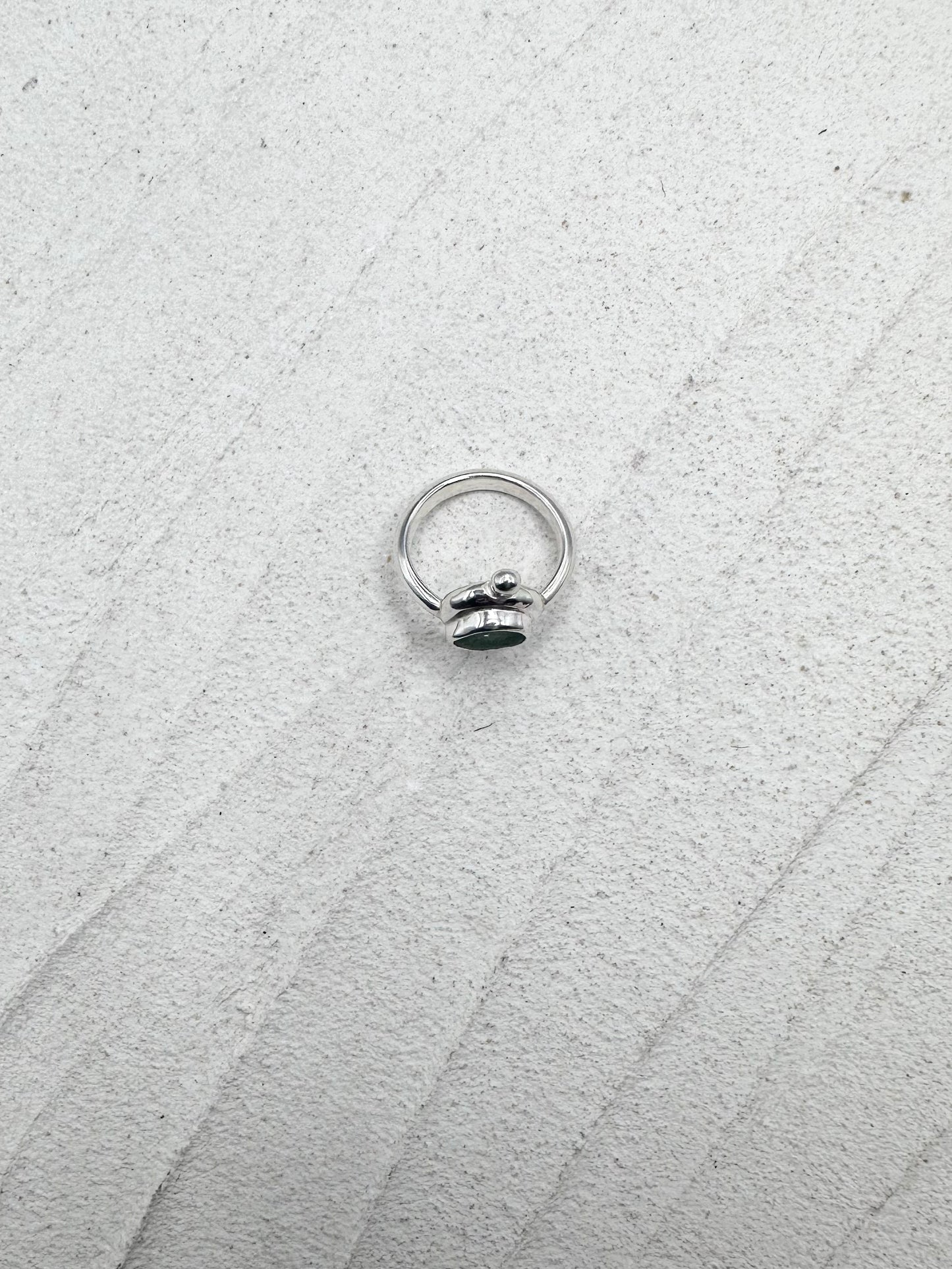 Light Teal Seaglass Ring