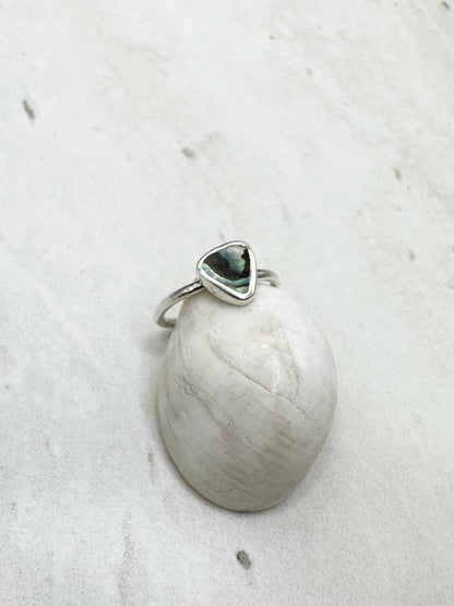 Abalone Ring Silver - G